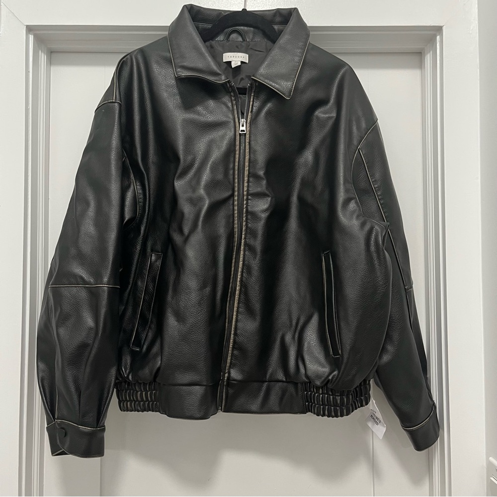 Topshop Faux Leather Jacket